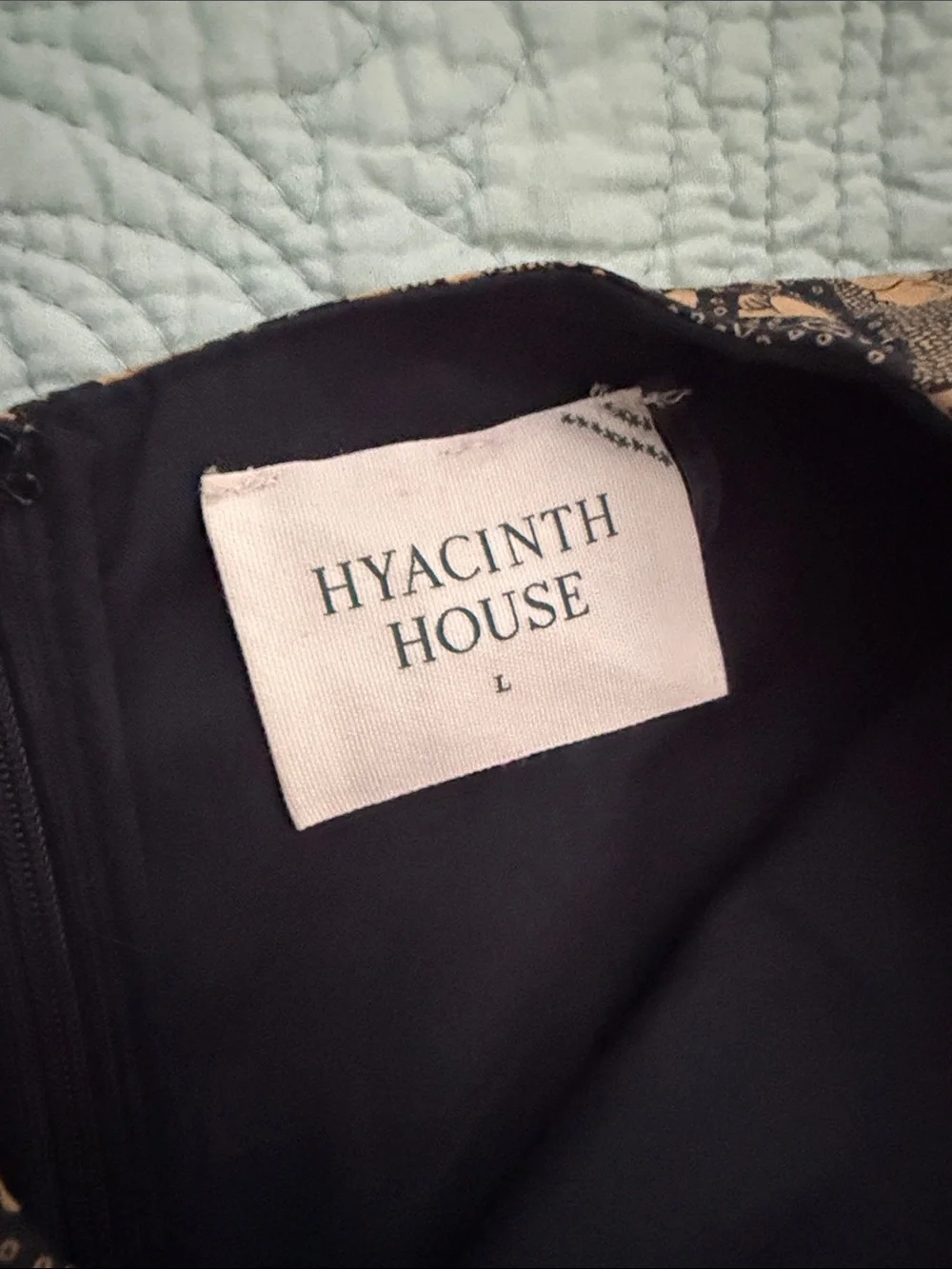 Hyacinth House Navy & Tan Floral Midi Dress - Picture 2 of 6
